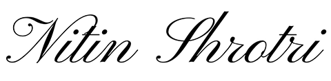 Nitin Shrotri Signature Logo